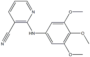 2-[(3,4,5-trimethoxyphenyl)amino]nicotinonitrile 结构式