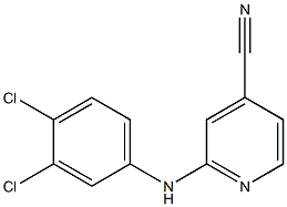 2-[(3,4-dichlorophenyl)amino]pyridine-4-carbonitrile Structure