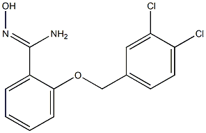 2-[(3,4-dichlorophenyl)methoxy]-N'-hydroxybenzene-1-carboximidamide Structure