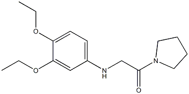 2-[(3,4-diethoxyphenyl)amino]-1-(pyrrolidin-1-yl)ethan-1-one|