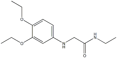 2-[(3,4-diethoxyphenyl)amino]-N-ethylacetamide Struktur