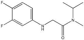2-[(3,4-difluorophenyl)amino]-N-methyl-N-(propan-2-yl)acetamide,,结构式