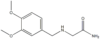 2-[(3,4-dimethoxybenzyl)amino]acetamide Struktur