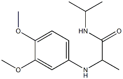  2-[(3,4-dimethoxyphenyl)amino]-N-(propan-2-yl)propanamide