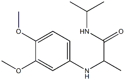 2-[(3,4-dimethoxyphenyl)amino]-N-(propan-2-yl)propanamide