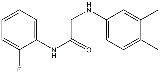 2-[(3,4-dimethylphenyl)amino]-N-(2-fluorophenyl)acetamide