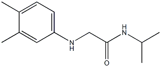 2-[(3,4-dimethylphenyl)amino]-N-(propan-2-yl)acetamide 结构式