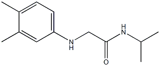 2-[(3,4-dimethylphenyl)amino]-N-(propan-2-yl)acetamide Structure