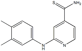 2-[(3,4-dimethylphenyl)amino]pyridine-4-carbothioamide|