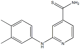 2-[(3,4-dimethylphenyl)amino]pyridine-4-carbothioamide Structure