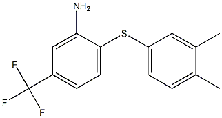 2-[(3,4-dimethylphenyl)sulfanyl]-5-(trifluoromethyl)aniline Structure