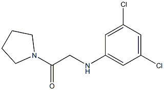 2-[(3,5-dichlorophenyl)amino]-1-(pyrrolidin-1-yl)ethan-1-one Structure