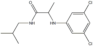 2-[(3,5-dichlorophenyl)amino]-N-(2-methylpropyl)propanamide Structure