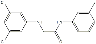 2-[(3,5-dichlorophenyl)amino]-N-(3-methylphenyl)acetamide,,结构式