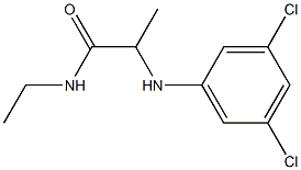 2-[(3,5-dichlorophenyl)amino]-N-ethylpropanamide Structure