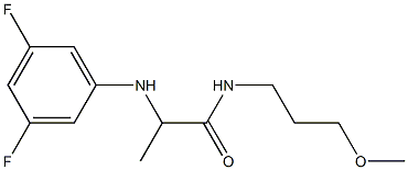 2-[(3,5-difluorophenyl)amino]-N-(3-methoxypropyl)propanamide