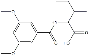 2-[(3,5-dimethoxybenzoyl)amino]-3-methylpentanoic acid