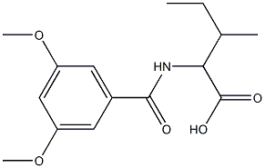 2-[(3,5-dimethoxybenzoyl)amino]-3-methylpentanoic acid|