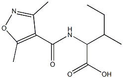 2-[(3,5-dimethyl-1,2-oxazol-4-yl)formamido]-3-methylpentanoic acid Structure