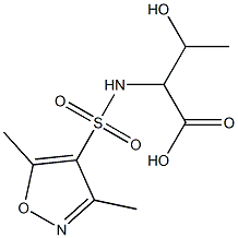 2-[(3,5-dimethyl-1,2-oxazole-4-)sulfonamido]-3-hydroxybutanoic acid