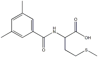 2-[(3,5-dimethylbenzoyl)amino]-4-(methylthio)butanoic acid,,结构式