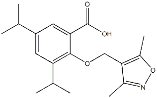 2-[(3,5-dimethylisoxazol-4-yl)methoxy]-3,5-diisopropylbenzoic acid