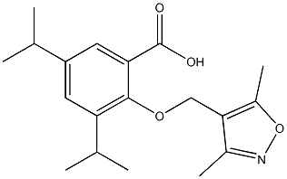  2-[(3,5-dimethylisoxazol-4-yl)methoxy]-3,5-diisopropylbenzoic acid