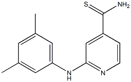 2-[(3,5-dimethylphenyl)amino]pyridine-4-carbothioamide Struktur