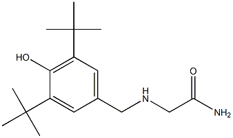 2-[(3,5-di-tert-butyl-4-hydroxybenzyl)amino]acetamide 结构式