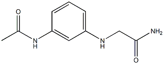 2-[(3-acetamidophenyl)amino]acetamide Structure