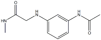 2-[(3-acetamidophenyl)amino]-N-methylacetamide Structure