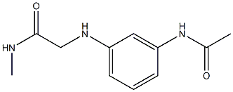 2-[(3-acetamidophenyl)amino]-N-methylacetamide,,结构式