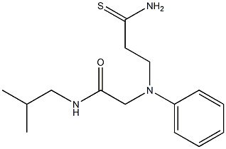 2-[(3-amino-3-thioxopropyl)(phenyl)amino]-N-isobutylacetamide