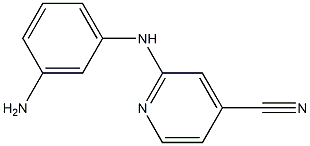 2-[(3-aminophenyl)amino]isonicotinonitrile Structure