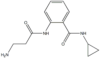 2-[(3-aminopropanoyl)amino]-N-cyclopropylbenzamide 结构式