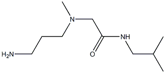 2-[(3-aminopropyl)(methyl)amino]-N-(2-methylpropyl)acetamide 结构式