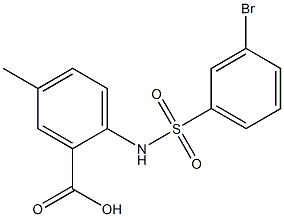 2-[(3-bromobenzene)sulfonamido]-5-methylbenzoic acid