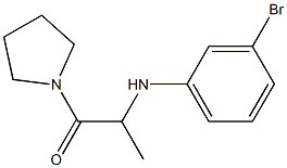  2-[(3-bromophenyl)amino]-1-(pyrrolidin-1-yl)propan-1-one