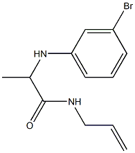 2-[(3-bromophenyl)amino]-N-(prop-2-en-1-yl)propanamide 化学構造式