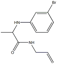 2-[(3-bromophenyl)amino]-N-(prop-2-en-1-yl)propanamide Structure