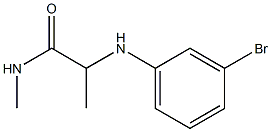 2-[(3-bromophenyl)amino]-N-methylpropanamide Struktur