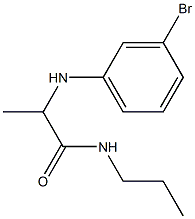 2-[(3-bromophenyl)amino]-N-propylpropanamide Struktur