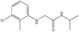 2-[(3-chloro-2-methylphenyl)amino]-N-(propan-2-yl)acetamide,,结构式