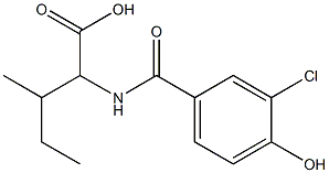 2-[(3-chloro-4-hydroxyphenyl)formamido]-3-methylpentanoic acid