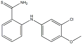 2-[(3-chloro-4-methoxyphenyl)amino]benzene-1-carbothioamide