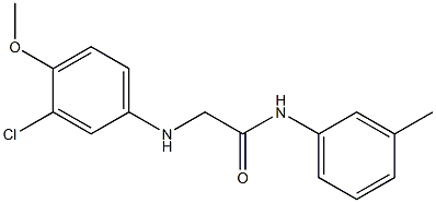  2-[(3-chloro-4-methoxyphenyl)amino]-N-(3-methylphenyl)acetamide