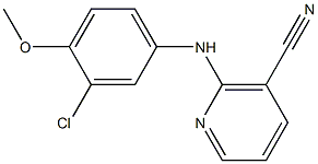 2-[(3-chloro-4-methoxyphenyl)amino]nicotinonitrile