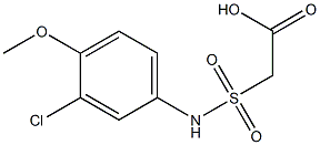 2-[(3-chloro-4-methoxyphenyl)sulfamoyl]acetic acid