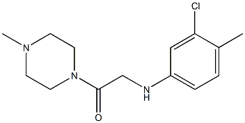 2-[(3-chloro-4-methylphenyl)amino]-1-(4-methylpiperazin-1-yl)ethan-1-one 化学構造式