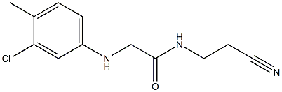 2-[(3-chloro-4-methylphenyl)amino]-N-(2-cyanoethyl)acetamide